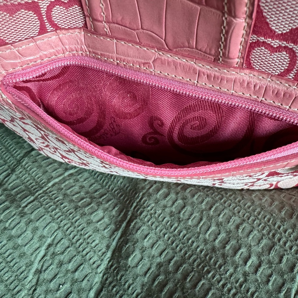 VINTAGE BRIGHTON JULIET PINK SIGNATURE MINI HANDBAG - Picture 5 of 8